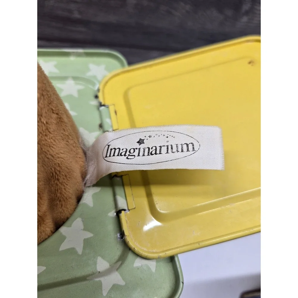 Imaginarium Jack in the Box Plush Brown Bear Musical Tin Toy ABCs Numbers